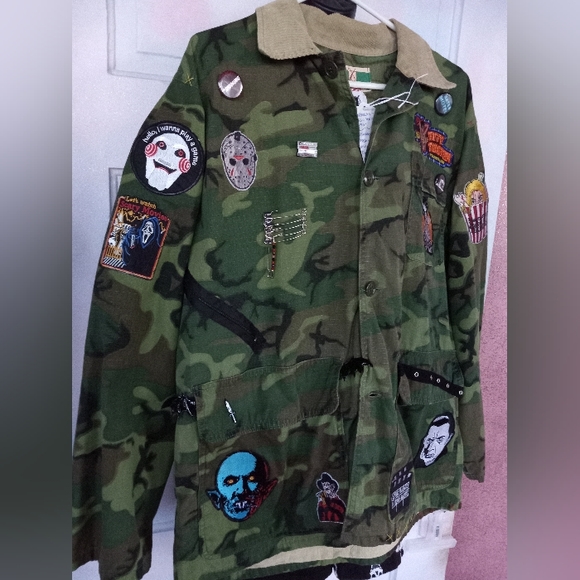 Ultimate Horror lovers custom OOAK Rage camo jacket! SOLD@hosted store - Picture 4 of 16
